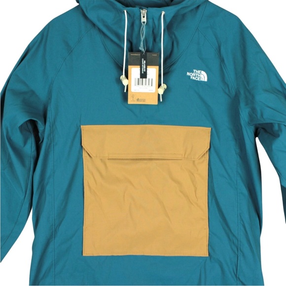The North Face Class V Pullover Jacket Mens Small Blue Weather Hooded Packable - Picture 5 of 13